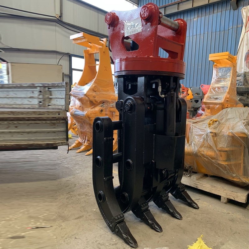 挖機(jī)旋轉(zhuǎn)抓鋼機(jī)