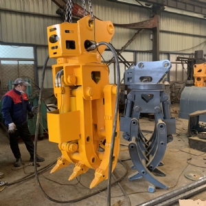 挖機旋轉(zhuǎn)抓鋼機