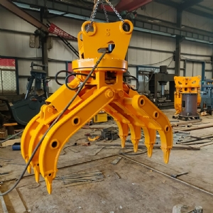 挖機(jī)旋轉(zhuǎn)抓鋼機(jī)