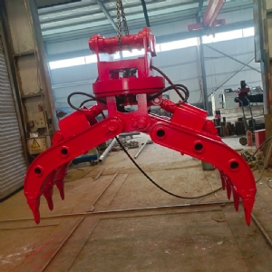 挖機旋轉(zhuǎn)抓鋼機